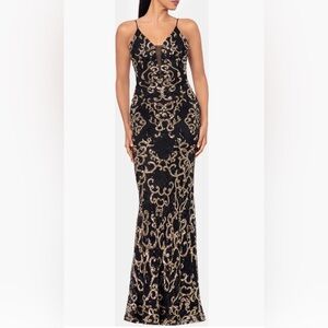Black and Gold Evening Gown!
